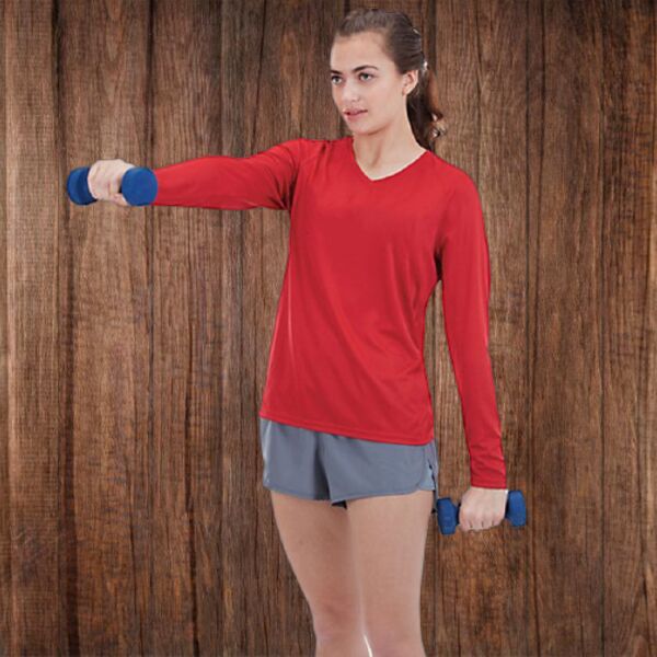 1788 Women's V-Neck Wicking Longsleeve Thumbnail